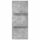 vidaXL Magazin állvány Beton Szürke 43 x 11 x 102 cm Szerelt Fa