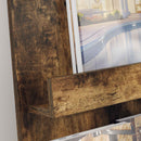 vidaXL Magazin állvány Füstölt tölgy 43 x 11 x 102 cm Faanyag