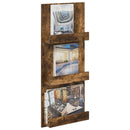 vidaXL Magazin állvány Füstölt tölgy 43 x 11 x 102 cm Faanyag