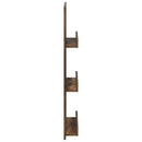 vidaXL Magazin állvány Füstölt tölgy 43 x 11 x 102 cm Faanyag