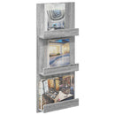 vidaXL Magazin állvány Szürke Sonoma 43 x 11 x 102 cm Faanyag