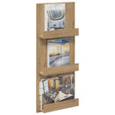 vidaXL Magazin állvány Artisan tölgy 43 x 11 x 102 cm Faanyag