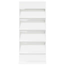vidaXL Magazin állvány polcokkal Fehér 70 x 41 x 156 cm Faanyag