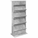 vidaXL Magazin állvány Beton Szürke 70 x 41 x 156 cm Szerelt Fa