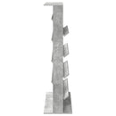 vidaXL Magazin állvány Beton Szürke 70 x 41 x 156 cm Szerelt Fa