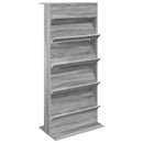 vidaXL Magazin állvány Szürke Sonoma 70 x 41 x 156 cm Faanyag