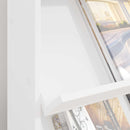 vidaXL Magazin állvány polcokkal Fehér 70 x 41 x 126 cm Faanyag
