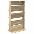 vidaXL Magazin állvány polcokkal Sonoma tölgy 70 x 41 x 126 cm Faanyag
