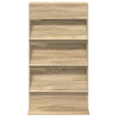 vidaXL Magazin állvány polcokkal Sonoma tölgy 70 x 41 x 126 cm Faanyag