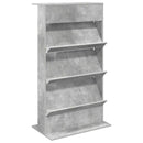 vidaXL Magazin állvány Beton Szürke 70 x 41 x 126 cm Szerelt Fa