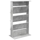 vidaXL Magazin állvány Beton Szürke 70 x 41 x 126 cm Szerelt Fa