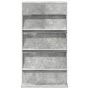 vidaXL Magazin állvány Beton Szürke 70 x 41 x 126 cm Szerelt Fa