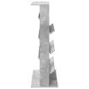 vidaXL Magazin állvány Beton Szürke 70 x 41 x 126 cm Szerelt Fa