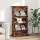 vidaXL Magazin állvány Füstölt tölgy 70 x 41 x 126 cm Faanyag