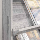 vidaXL Magazin állvány Szürke Sonoma 70 x 41 x 126 cm Szerelt Fa