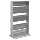 vidaXL Magazin állvány Szürke Sonoma 70 x 41 x 126 cm Szerelt Fa