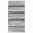 vidaXL Magazin állvány Szürke Sonoma 70 x 41 x 126 cm Szerelt Fa