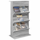 vidaXL Magazin állvány Szürke Sonoma 70 x 41 x 126 cm Szerelt Fa