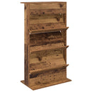 vidaXL Magazin állvány polcokkal Öreg fa 70 x 41 x 126 cm Faanyag