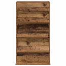 vidaXL Magazin állvány polcokkal Öreg fa 70 x 41 x 126 cm Faanyag