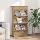 vidaXL Magazin állvány Artisan tölgy 70 x 41 x 126 cm Faanyag