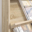 vidaXL Magazin állvány Sonoma tölgy 70 x 41 x 96 cm Szerelt Fa