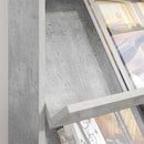 vidaXL Magazin állvány polcokkal Beton Szürke 70 x 41 x 96 cm Faanyag