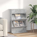 vidaXL Magazin állvány polcokkal Beton Szürke 70 x 41 x 96 cm Faanyag
