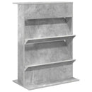 vidaXL Magazin állvány polcokkal Beton Szürke 70 x 41 x 96 cm Faanyag