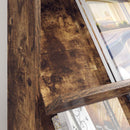 vidaXL Magazin állvány Füstölt tölgy 70 x 41 x 96 cm Szerelt Fa