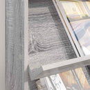 vidaXL Magazin állvány polcokkal Szürke Sonoma 70 x 41 x 96 cm Faanyag