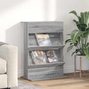 vidaXL Magazin állvány polcokkal Szürke Sonoma 70 x 41 x 96 cm Faanyag