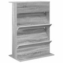 vidaXL Magazin állvány polcokkal Szürke Sonoma 70 x 41 x 96 cm Faanyag