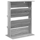 vidaXL Magazin állvány polcokkal Szürke Sonoma 70 x 41 x 96 cm Faanyag