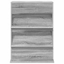 vidaXL Magazin állvány polcokkal Szürke Sonoma 70 x 41 x 96 cm Faanyag