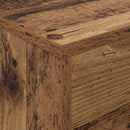 vidaXL Magazin állvány polcokkal Öreg fa 70 x 41 x 96 cm Faanyag