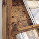 vidaXL Magazin állvány polcokkal Öreg fa 70 x 41 x 96 cm Faanyag