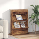 vidaXL Magazin állvány polcokkal Öreg fa 70 x 41 x 96 cm Faanyag