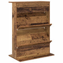vidaXL Magazin állvány polcokkal Öreg fa 70 x 41 x 96 cm Faanyag