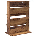 vidaXL Magazin állvány polcokkal Öreg fa 70 x 41 x 96 cm Faanyag