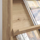 vidaXL Magazin állvány Artisan tölgy 70 x 41 x 96 cm Szerelt Fa