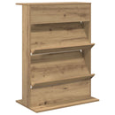 vidaXL Magazin állvány Artisan tölgy 70 x 41 x 96 cm Szerelt Fa