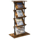 vidaXL Magazin állvány Füstölt tölgy 68 x 40 x 123.5 cm Szerelt Fa