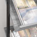 vidaXL Magazin állvány Szürke Sonoma 68 x 40 x 123.5 cm Szerelt Fa