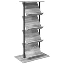 vidaXL Magazin állvány Szürke Sonoma 68 x 40 x 123.5 cm Szerelt Fa
