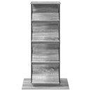 vidaXL Magazin állvány Szürke Sonoma 68 x 40 x 123.5 cm Szerelt Fa