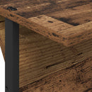 vidaXL Magazin állvány polcokkal Öreg fa 68 x 40 x 123.5 cm Faanyag