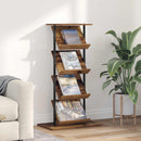 vidaXL Magazin állvány polcokkal Öreg fa 68 x 40 x 123.5 cm Faanyag