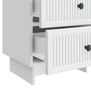 vidaXL Éjjeliszekrény 2 db Fehér 43 x 34,5 x 47,5 cm Szerelt Fa