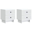 vidaXL Éjjeliszekrény 2 db Fehér 43 x 34,5 x 47,5 cm Szerelt Fa
